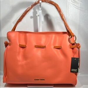 Badgley Mischka Orange Shoulder Bag